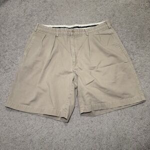 Polo Ralph Lauren Pleated Tyler Shorts Mens 36 Khaki Beige Chino Preppy Y2K VTG
